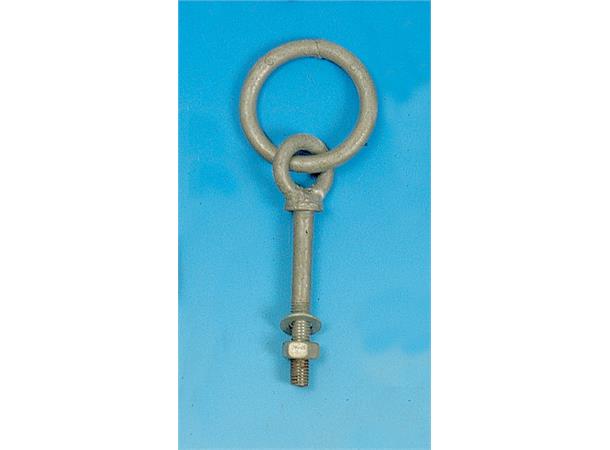 Båtring galv.10x75mm mutter/løs ring